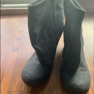 Grey booties